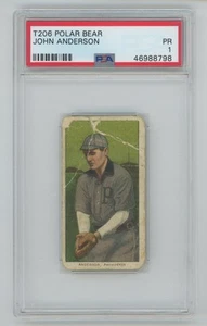 1909-11 T206 Polar Bear John Anderson PSA 1 - Picture 1 of 2