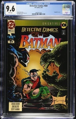 Detective Comics #660, KnightFall Part 4, CGC 9.6 NM Plus - Image 1 of 2