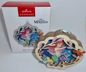 Hallmark Weihnachtsschmuck 2023 ARIEL AND FRIENDS Disney DIE KLEINE MEERJUNGFRAU H6 - Bild 1 von 4