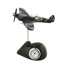 Vintage Style Spitfire Aeroplane Miniature Desk Clock
