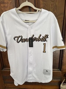 NWT Women’s Vanderbilt White Jersey Size Large by Hype and Vice!! $60 - Picture 1 of 6