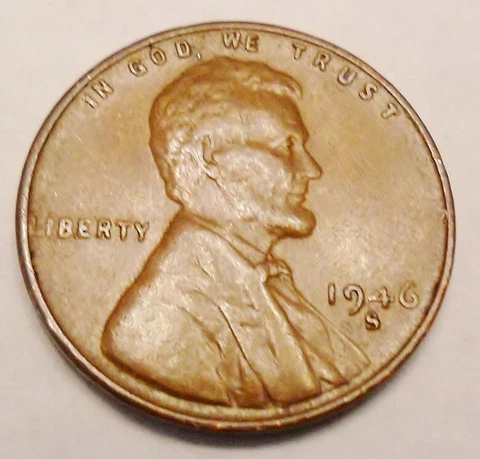 1946 S Lincoln Wheat Cent / Penny Coin  *FINE OR BETTER*  **FREE SHIPPING** Cover