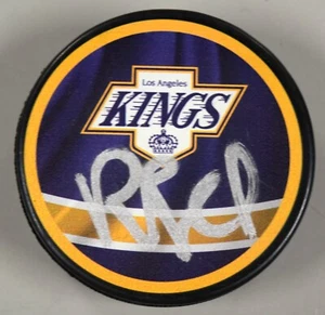 Rob Blake Signed Los Angeles Kings Logo Hockey Puck Autograph - Picture 1 of 2