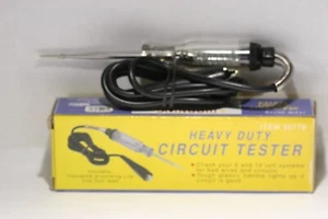 Heavy Duty  Circuit Tester 6 and 12 Volt  Five Foot Lead  Made in Taiwan - Picture 1 of 10