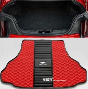 Rear Carpets For Ford Mustang Trunk Mats Car Floor Mats All Weather Mat Custom - Foto 1 di 15