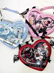 Little Devil Backpack Girl Shoulder Bag Heart Shape Handbag Doll Itabag Ornament - Picture 1 of 18