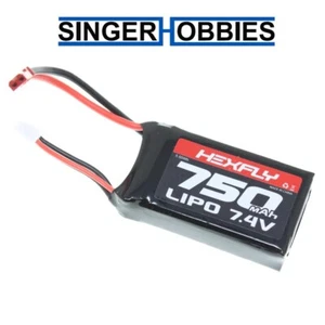 REDCAT RER31100 2 cell 7.4v 750mah Lipo Battery w/ JST connector ASCENT 18 HH - Picture 1 of 2