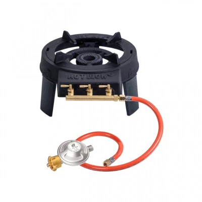 Hot Wok 12 kW Set Profi-Gasbrenner Wok Schlauch Regler Camping BBQ Kochstelle - Bild 1 von 4