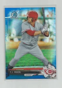 2017 Bowman Draft Chrome T.J. FRIEDL Blue Refractor 131/150 - Picture 1 of 1