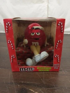 M&Ms Christmas Stocking Holder Decoration Shelf Sitter Candy Red M&M vintage - Picture 1 of 10