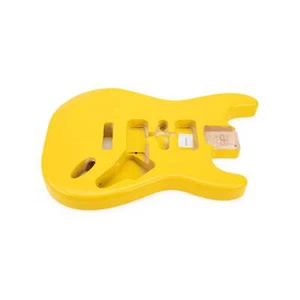 AE Guitars® S-Style Alder Replacement Guitar Body Graffiti Yellow - Picture 1 of 5