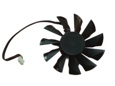 New 85mm MSI GTX550TI HD6850 Fan Replacement 42mm 4Pin PLA09215B12H 12V 0.55A R6 - Image 1 of 3