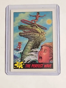 Topps The Perfect Wave 80's Longboard Art Original Vintage Trading Card - Picture 1 of 2