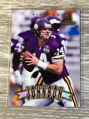 1997 Pinnacle Brad Johnson #147 Minnesota Vinkings - Image 1 of 3