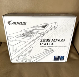 Gigabyte Z890 Aorus Pro Ice (Series 2) ATX Motherboard LGA1851 -NEW, SHIPS TODAY - Picture 1 of 4