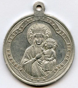 Poland Virgin Mary & Jesus Pendant Medal 33mm 3gr !!! - Picture 1 of 2