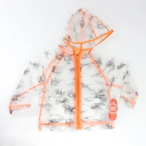 Wonder Nation Baby Toddler Boy Rain Jacket Transparent Dinosaur Size 18 Months - Picture 1 of 6