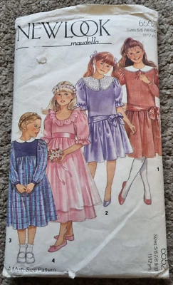 NEW LOOK / Maudella pattern 6552 Dress 4 styles Size 5-10 Bust 25"-30" Yrs 11/12 - Image 1 of 2