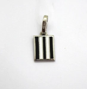 Ciondolo Scarabeo in Argento 925 con Bandiera Juventus Football Club in Smalti - Imagen 1 de 1