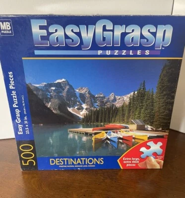 Hasbro MB EasyGrasp 500 pc Puzzle “GRAND PALACE- BANGKOK, THAILAND” 23.5” X 31” - Image 1 of 4