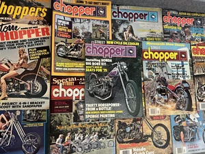 Vtg 70’s Chopper Magazine 13 Issues 1974 1975 1976 Biker Mags - Picture 1 of 24