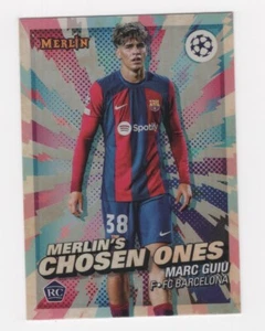 2023-24 TOPPS CHROME MERLIN UEFA CALCIO MERLIN'S SCELTI MARC GUIU BARCELLONA - Foto 1 di 2