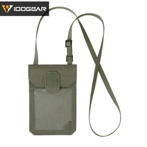 IDOGEAR Porta Carte di Credito Tattico Portafoglio Collo Cordino ID Pouch Caccia - Imagen 1 de 28