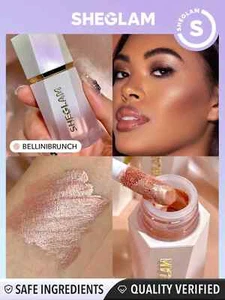 SHEGLAM Glow Bloom Liquid Highlighter and Gel Cream Highlighter Shimmer - Picture 1 of 24