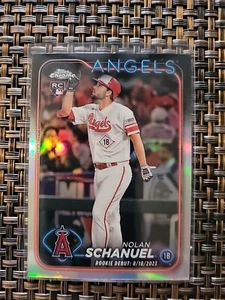 2024 Topps Chrome Update Rookie Debut Nolan Schanuel RC #USC68 Chrome Refractor - Picture 1 of 4