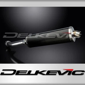 BMW R1200R R1200RT 2006-2009 Slip On 18" Oval Carbon Exhaust Muffler Kit - Picture 1 of 5