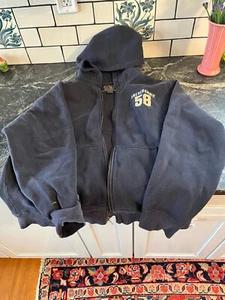 ABERCROMBIE & FITCH Vintage Men's Heavy Cotton Hoodie Full Zip Sweatshirt Size M - Picture 1 of 13