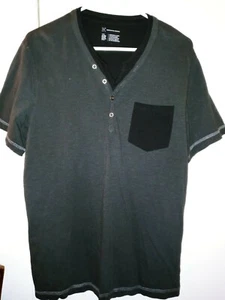 International Concepts 2 Tier Black Men's TShirt Size Large Good Condition Nice - Picture 1 of 3