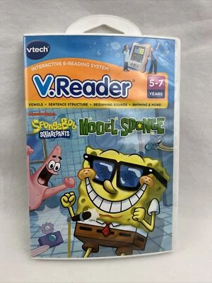 VTech V.Reader Sponge Bob Squarepants Model Sponge Reading Learning 5-7 yrs  - Image 1 of 3
