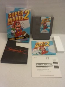 SUPER MARIO BROS. 2 NES NINTENDO CIB 1988 FIRST PRINT ROUND SEAL PRE-OWNED - Picture 1 of 24
