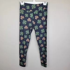 Leggings alla caviglia stampa animalier trifogli poliestere spandex taglia unica - Foto 1 di 7