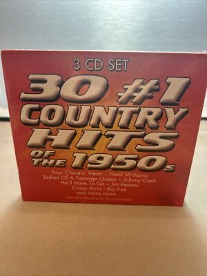 30 #1 Country Hits Of The 1950’s 3 Cd Set City Lights I Walk The Line Brand New - Image 1 of 3