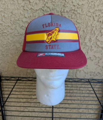 Chapéu vintage Florida State Seminoles tamanho 7 3/8 vermelho Nike Field General Primetime - Imagem 1 de 4