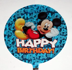 MICKEY MOUSE WALT DISNEY Happy Birthday 18" FOIL BALLOONS 5 Pcs Set New - Picture 1 of 1
