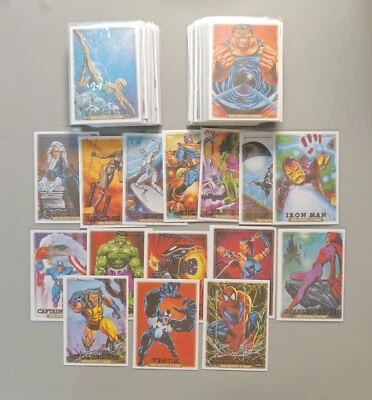 2024 SKYBOX MARVEL MASTERPIECES ’92 PLATINUM CANVAS COMPLETE SET 1-100 - Image 1 of 2