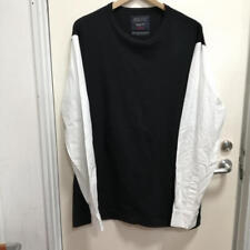 Yohji Yamamoto Black White L Switchable Long Sleeve Shirt