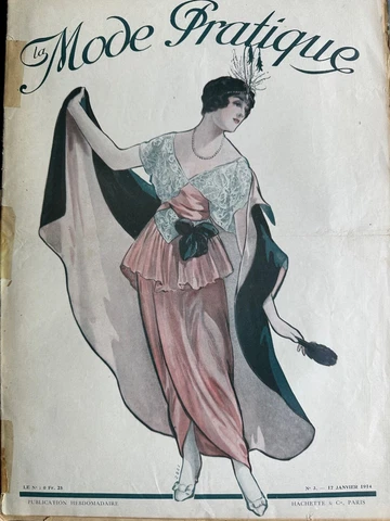Rare Antique January 17, 1914 Women’s &children's clothing patterns and magazine Cover