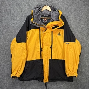 Vintage Nike ACG Jacke Herren Large Gelb 90s Storm Fit Reißverschluss Schnee Ski Winter - Bild 1 von 13
