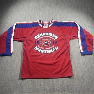 Montreal Canadiens Jersey Youth Large Red NHL Hockey Gabriel 4 Long Sleeve - Picture 1 of 7
