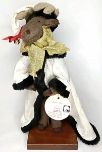 Vintage Weihnachten große Figur Vater Elch Handarbeit in Alaska 90er Jahre - Bild 1 von 12