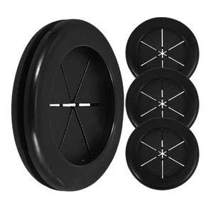 4 Pcs Schutzspule Wasserdichte Kabeldurchführung Schwarze Kleine Mülltüten - Photo 1/12