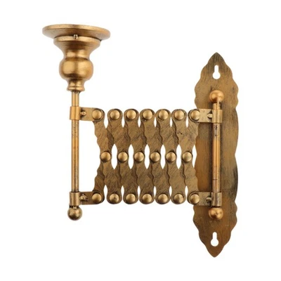 Candle Sconce Wall Mount Metal Wall Candle Holder Telescopic Candlestick for - Image 1 of 4