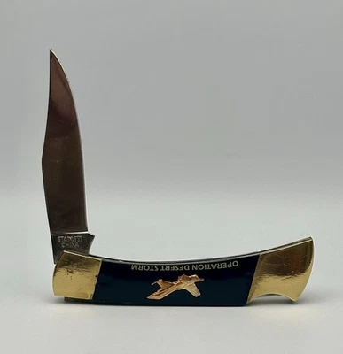 Vintage Operation Desert Storm Commemorative Lockback Knife - Image 1 of 4