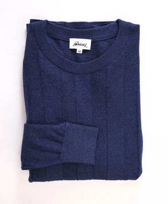 $1,095 Brioni - Navy Wool/Silk/Cashmere Crewneck Sweater - 38 (S) - Image 1 of 4