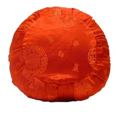 Almofada de ioga e meditação Zen Zafu com capa de brocado de seda - Imagem 1 de 4