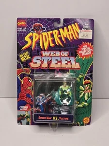 VINTAGE 1994 Toybiz SPIDER-MAN WEB OF STEEL Die Cast Spider-Man Vs Vulture T26 - Bild 1 von 5